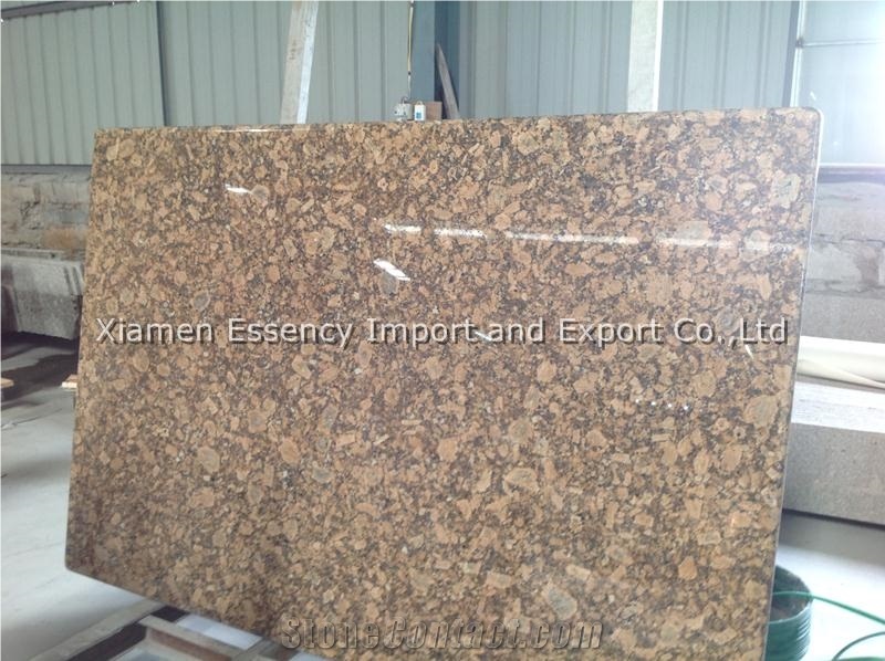 Giallo Fiorito Granite Kitchen Countertops, Yellow Granite Kitchen Worktops