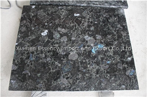 Volga Blue Granite Kitchen Countertop, Blue Granite Kitchen Countertops