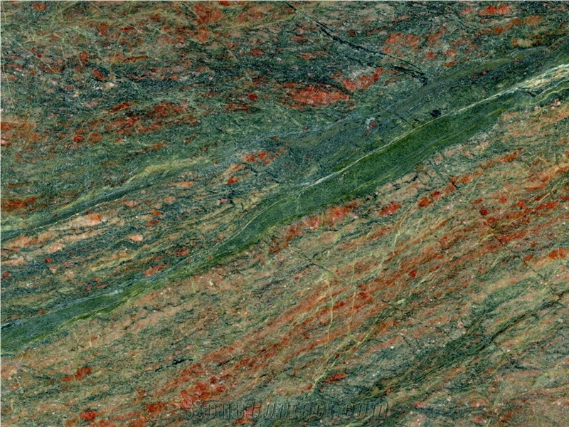 Harlequin Granite Slabs & Tiles, Green Polished Granite Floor Tiles, Wall Tiles Brazil