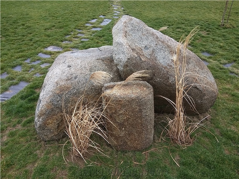 Beige Granite Blocks