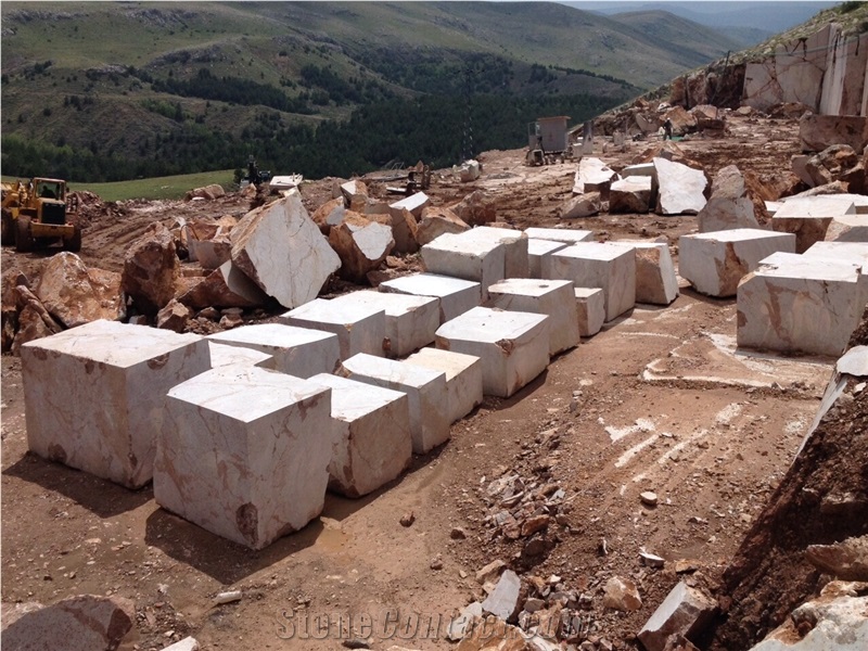 Afyon Brown Marble Blocks Turkey