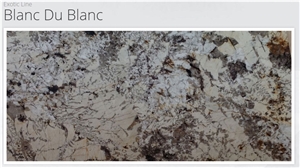 Exotic Line - Blanc Du Blanc Granite Slabs