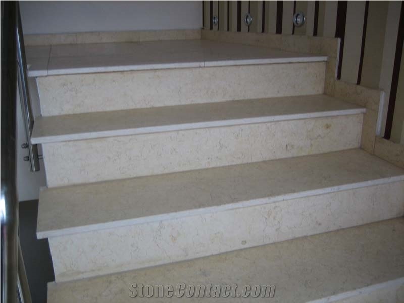 Baschioi Limestone Stairs, Beige Limestone Stairs & Steps, Staircases