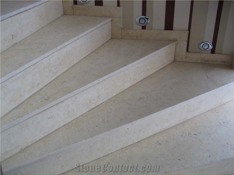 Baschioi Limestone Stairs, Beige Limestone Stairs & Steps, Staircases