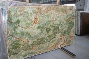 Dark Green Onyx Slabs & Tiles, Green Polished Onyx Floor Tiles, Wall Tiles
