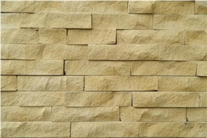 Desserto Giallo Limestone Split Face Stacked Wall Veneer, Beige Limestone Wall Cladding, Cultured Stone Desserto Giallo Limestone Split Face Stacked Wall Veneer, Beige Limestone Wall Cladding, Cultured Stone