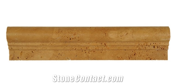 Noce Travertine Double Moulding