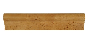 Noce Travertine Double Moulding