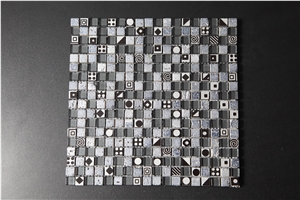 Sf-020a Natural Stone Mix Glass Mosaic