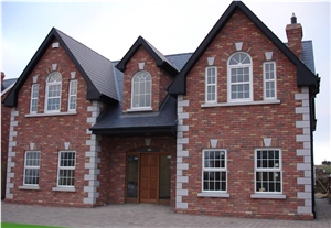 Silver Grey Granite Bushhammered Quoins & Cills