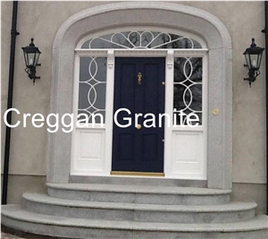 Silver-Grey Granite Patio-Door Step