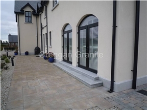 Silver-Grey Granite Patio-Door Step