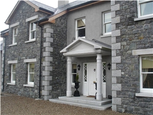 Silver Grey Granite Square Edge Punched Finish Quoins Silver Grey Granite Square Edge Punched Finish Quoins