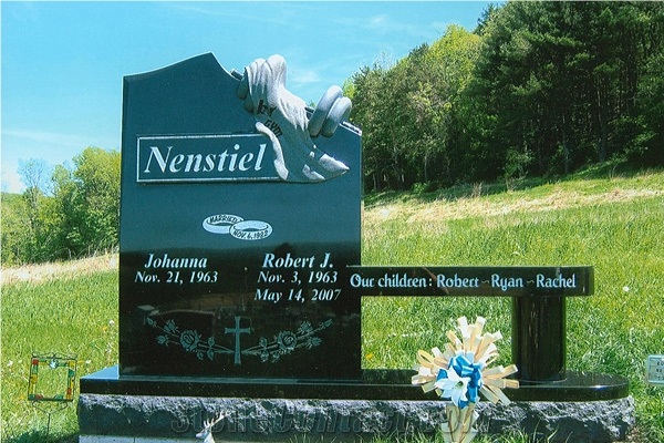 American Black Granite Headstone