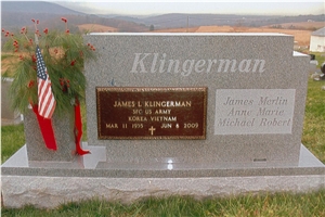 Granite Engraved Headstone