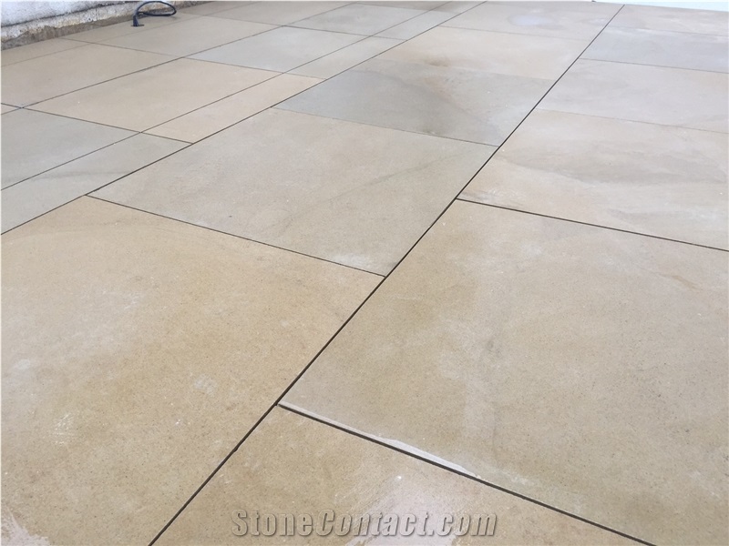 Beige Yorkshire Coarse Gritstone Paving Stone, Pavers, Patio Pavers