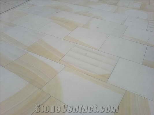 Beige Yorkshire Coarse Gritstone Paving Stone, Pavers, Patio Pavers
