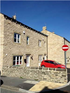 Pitch Faced Walling Stone, Beige Yorkshire Stone Walling Stone, Building Stone