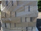 Pitch Faced Walling Stone, Beige Yorkshire Stone Walling Stone, Building Stone