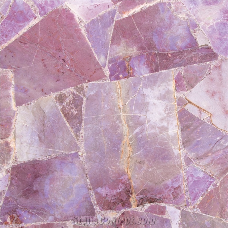 Purpole Jade Semiprecious Stone
