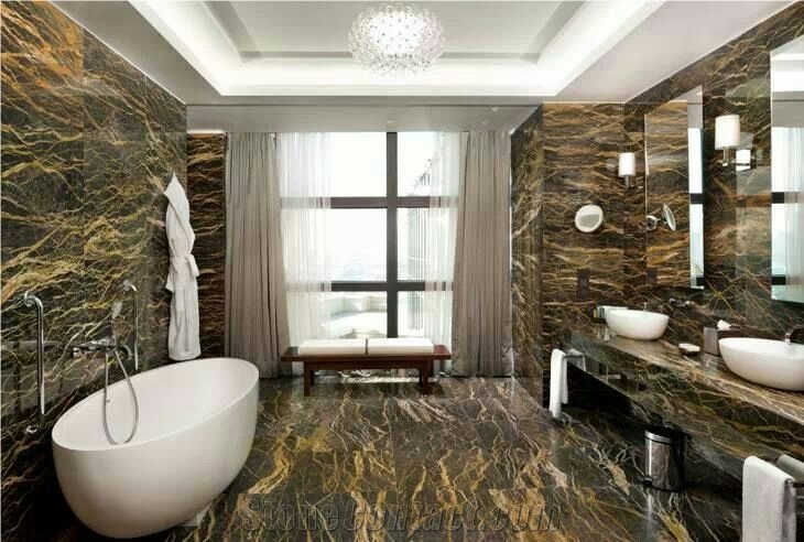 Nero Port Laurent - Port Saint Laurent Marble Bathroom Design