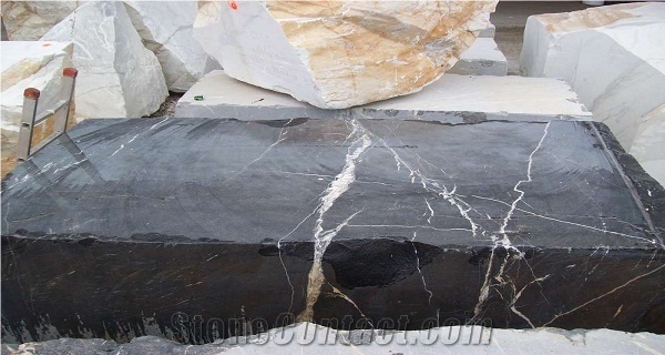 Noir Veine - Noir Du Maroc Marble Blocks