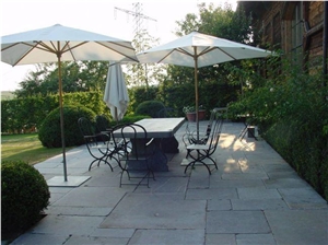 Terrace in Blue Stone Pavement Terrace in Blue Stone Pavement