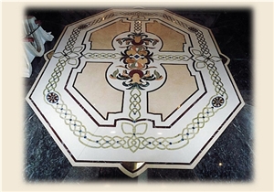Marble Waterjet Floor Medallions Marble Waterjet Floor Medallions