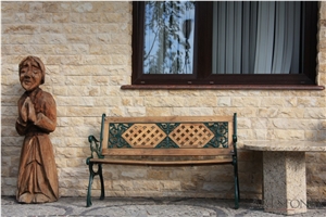 Beige Dalmatia Limestone Facade