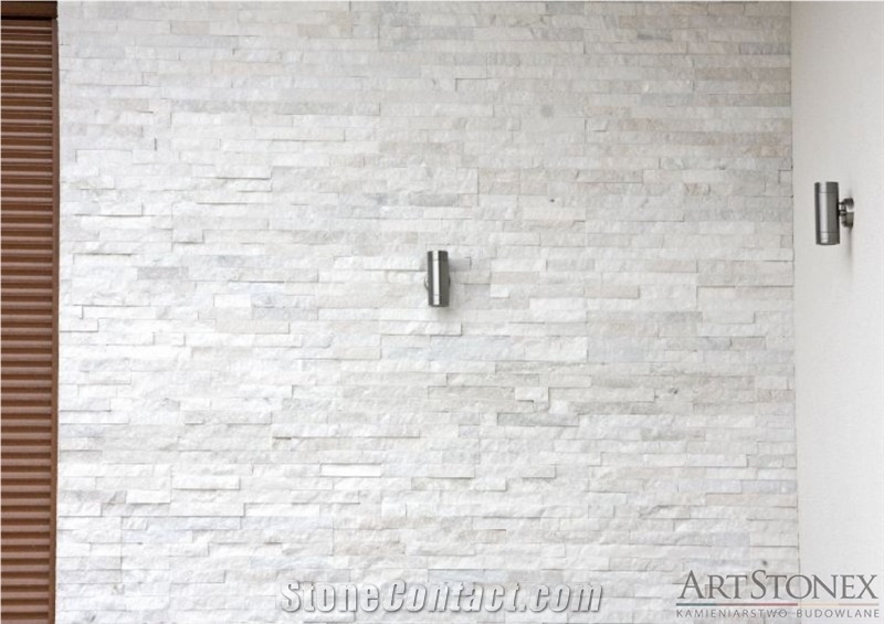 Bianco White Marble Exposed Walll Panels
