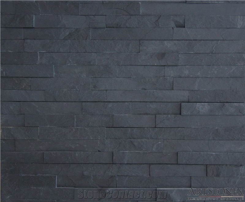 Black Basalt Graphite Facade Stone