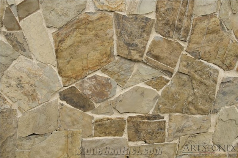 Dendrite Ferns Irregular Flagstone