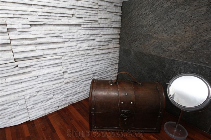 Snow-White Marble Stone Wall Panel White Moon