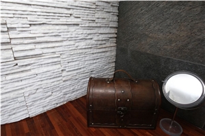 Snow-White Marble Stone Wall Panel White Moon