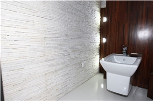 Snow-White Marble Stone Wall Panel White Moon