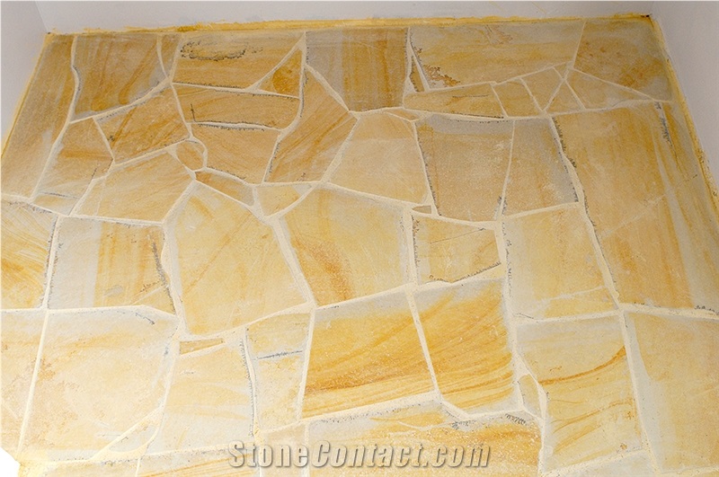 Szydlowiecki Yellow Sandstone Flagstone Floor and Walling Tiles