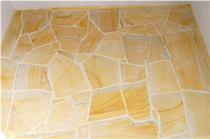 Szydlowiecki Yellow Sandstone Flagstone Floor and Walling Tiles