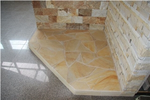 Szydlowiecki Yellow Sandstone Flagstone Floor and Walling Tiles