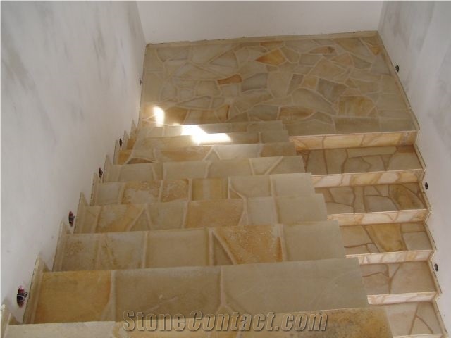 Szydlowiecki Yellow Sandstone Flagstone Floor and Walling Tiles