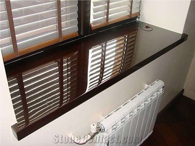 Jet Black Granite Window Sills