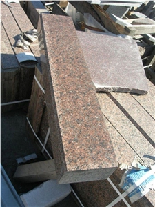 Red Granite Kerbstones, Rosso Carpazi Granite Kerbstones, Curbstones