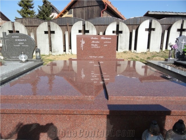 Imperial Red Granite Family Monument