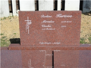 Imperial Red Granite Family Monument