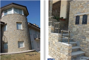 Pietra Di Langa Di Cortemiglia Masonry, Building Stones, Beige Sandstone Building Stones