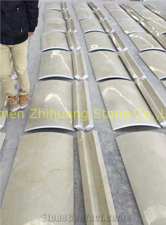 Beige Marble Column Polished
