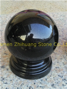 Polished Shanxi Black Granite Caps