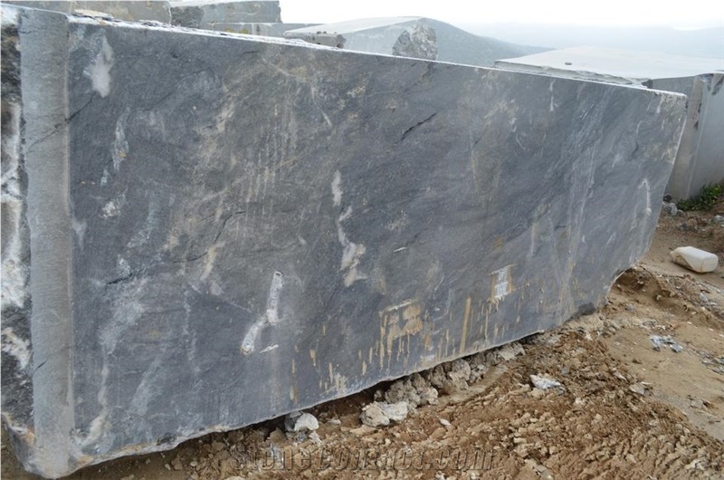 Aliveri Bluegrey Select Marble Blocks, Grey Marble Blocks
