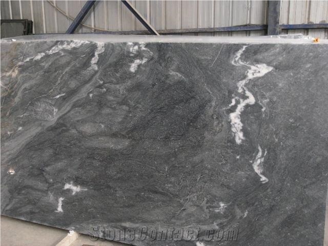 Aliveri Bluegrey Slabs - Grey Crystal Marble, Aliveri Grey, Aliveri Marble, Evoia Grey