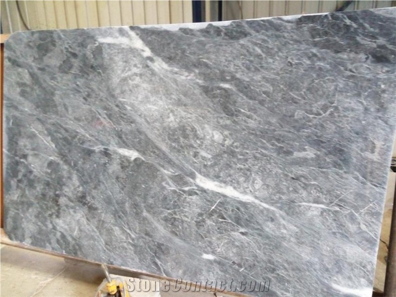 Aliveri Bluegrey Slabs - Grey Crystal Marble, Aliveri Grey, Aliveri Marble, Evoia Grey