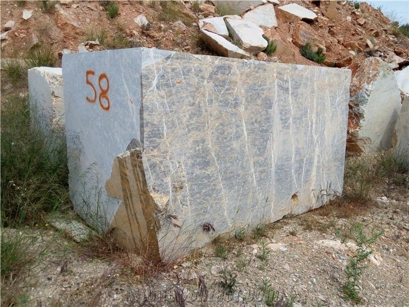 Mykalissos Imperial Grey Marble Blocks